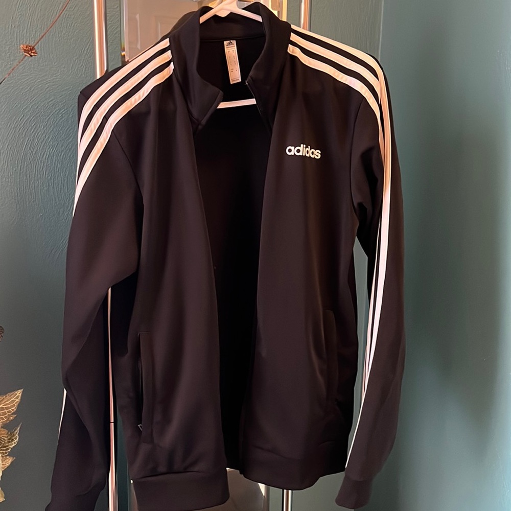 Adidas warm up jacket black